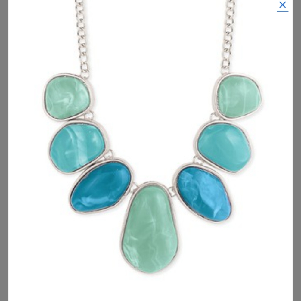 Blue and green necklace